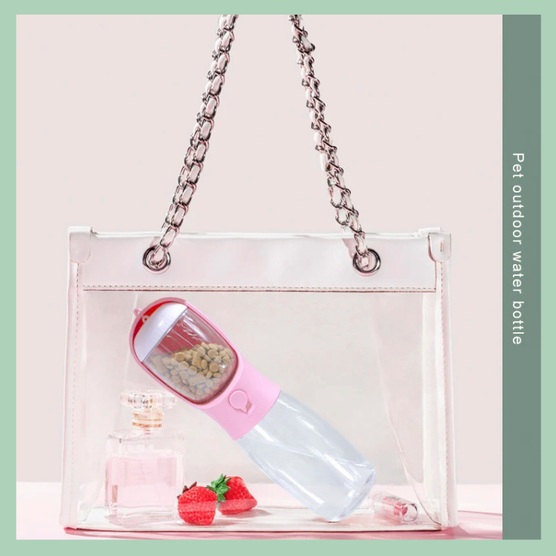 Bottiglia d’acqua portatile e ciotola integrata