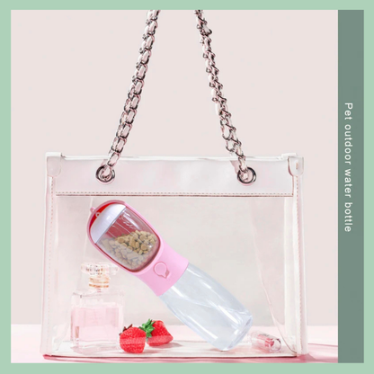 Bottiglia d’acqua portatile e ciotola integrata