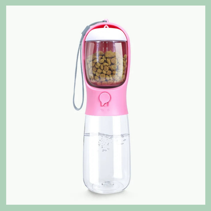 Bottiglia d’acqua portatile e ciotola integrata