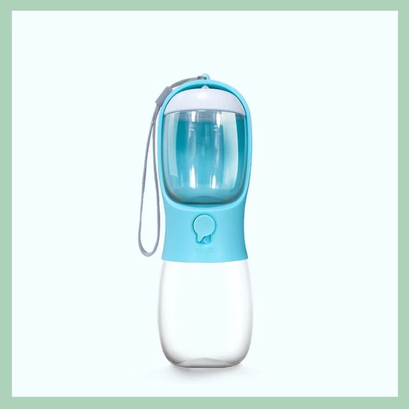 Bottiglia d’acqua portatile e ciotola integrata